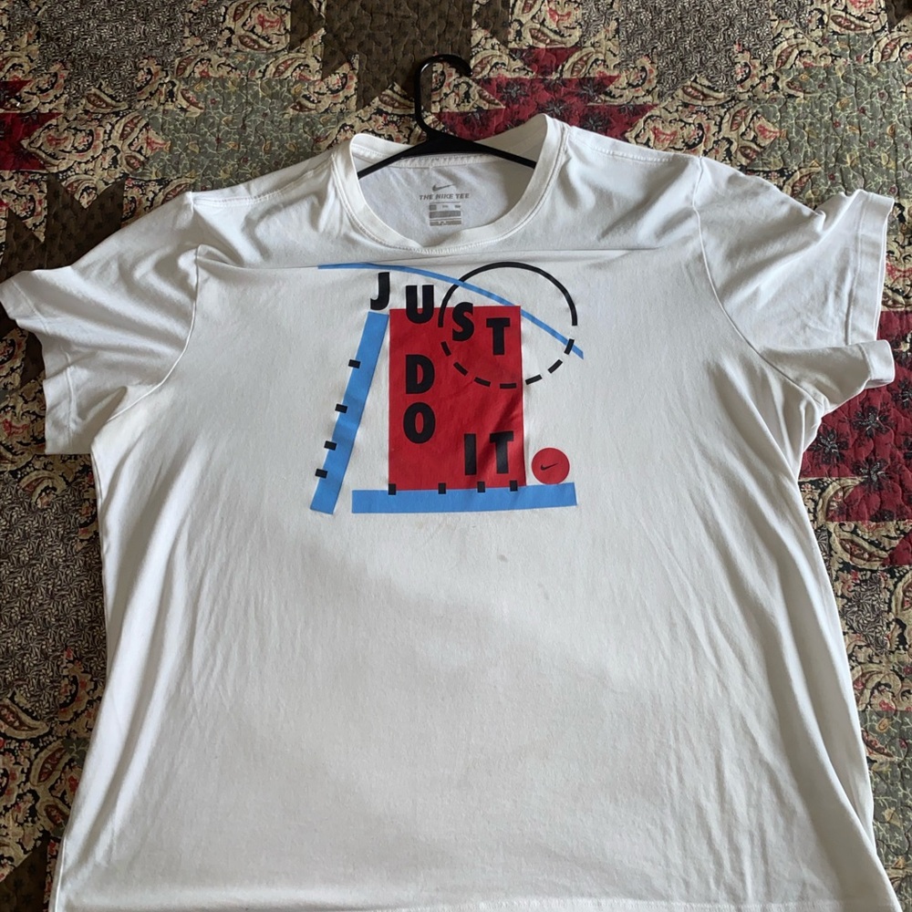 Soft White Cotton Blend Tee